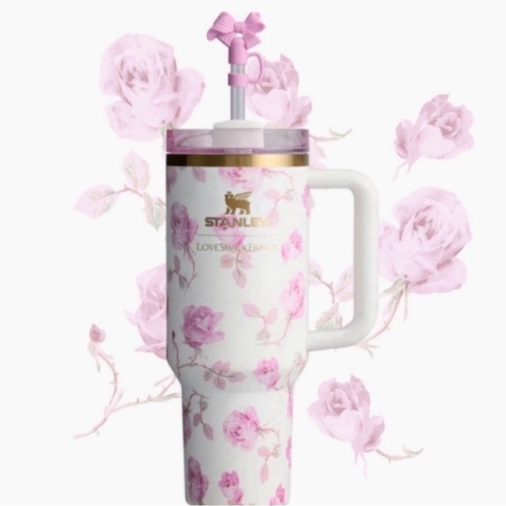STANLEY x Love Shack Fancy Quencher 40oz in Ribbon Rosa